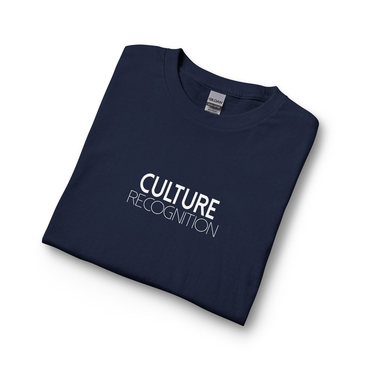 Long Sleeve T-Shirt — "Culture Recognition" Minimal Black Long Sleeve Tee