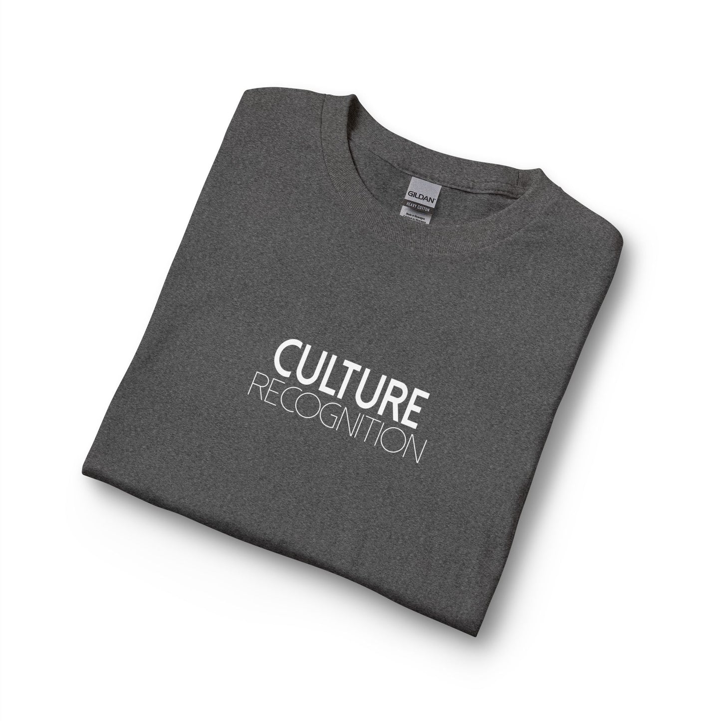 Long Sleeve T-Shirt — "Culture Recognition" Minimal Black Long Sleeve Tee
