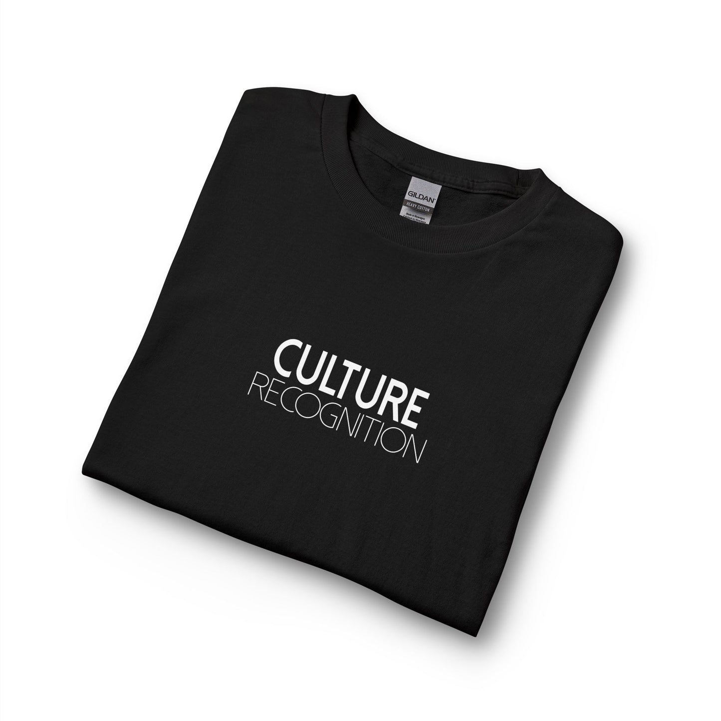 Long Sleeve T-Shirt — "Culture Recognition" Minimal Black Long Sleeve Tee
