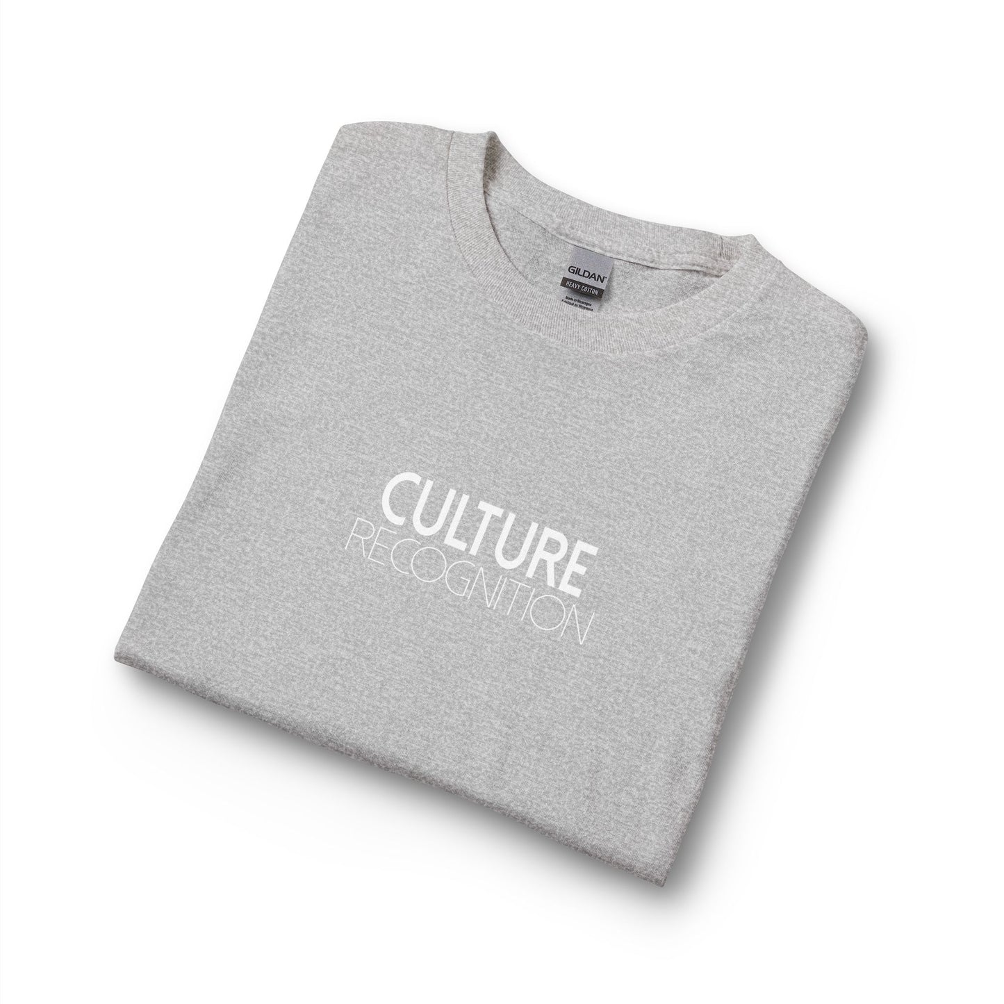 Long Sleeve T-Shirt — "Culture Recognition" Minimal Black Long Sleeve Tee