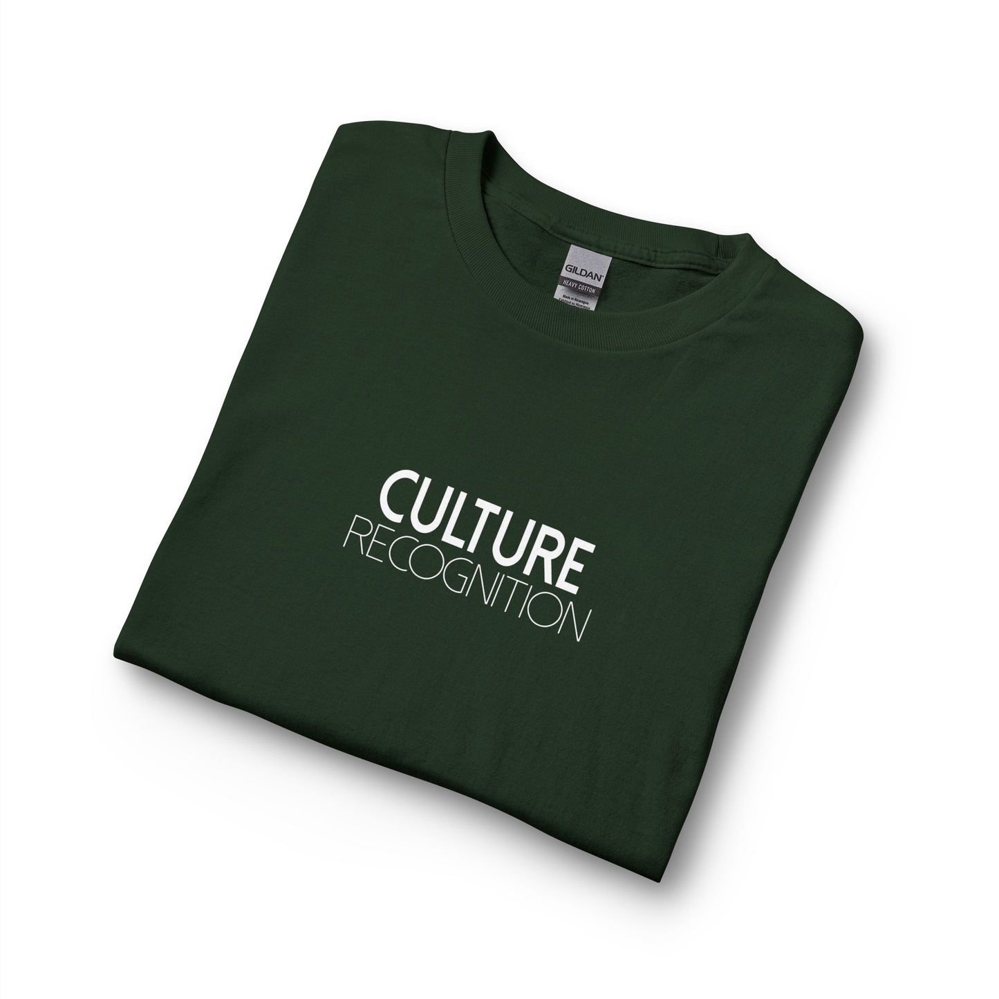 Long Sleeve T-Shirt — "Culture Recognition" Minimal Black Long Sleeve Tee