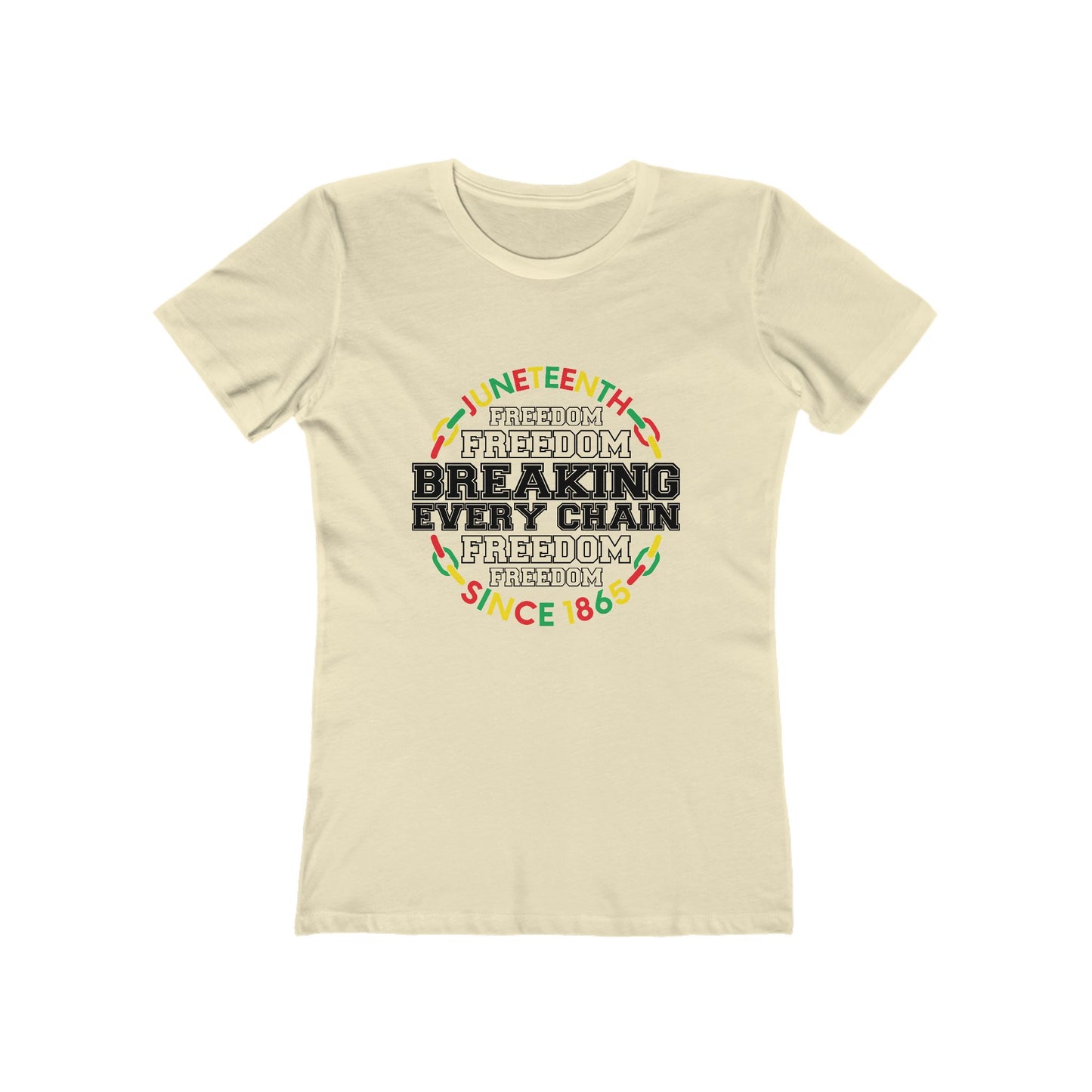 Juneteenth Freedom Tee - "Breaking Every Chain" Women's Boyfriend T-Shirt