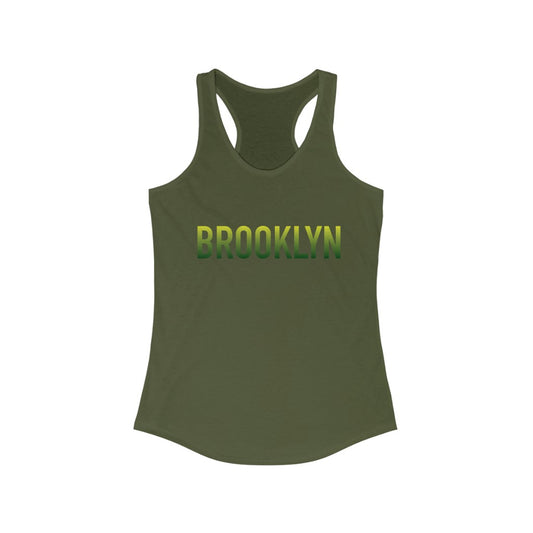 Brooklyn Ombre Green Racerback Tank