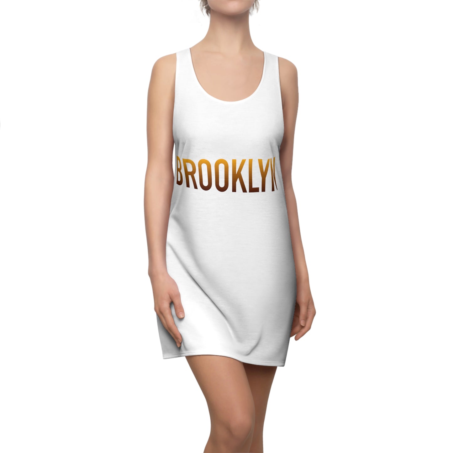 Brooklyn Ombre Orange Racerback Dress